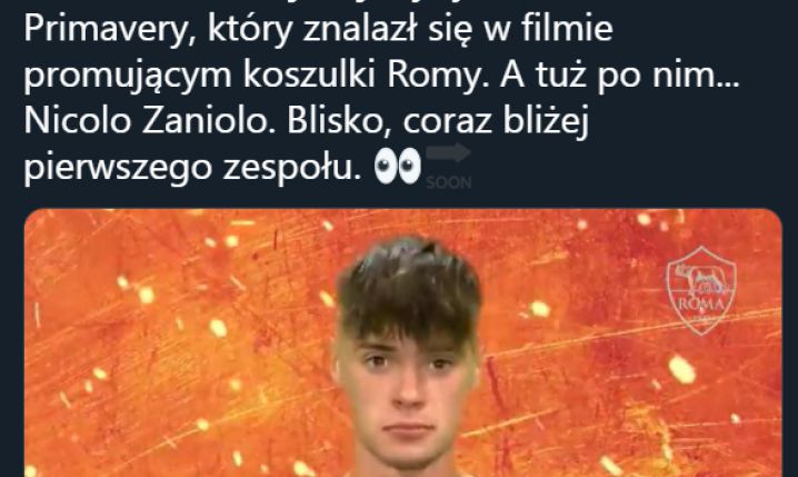 Nicola Zalewski WYRÓŻNIONY w Romie!